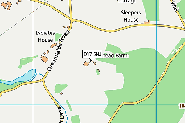 DY7 5NJ map - OS VectorMap District (Ordnance Survey)