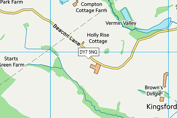 DY7 5NQ map - OS VectorMap District (Ordnance Survey)
