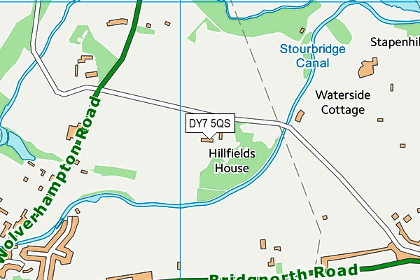 DY7 5QS map - OS VectorMap District (Ordnance Survey)