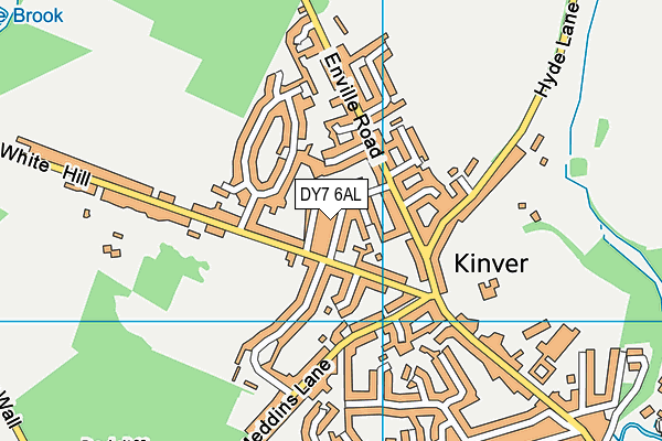 DY7 6AL map - OS VectorMap District (Ordnance Survey)