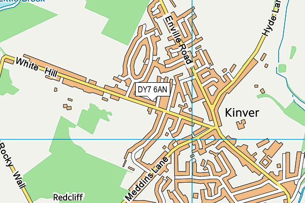 DY7 6AN map - OS VectorMap District (Ordnance Survey)