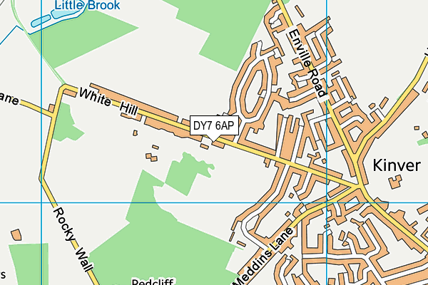 DY7 6AP map - OS VectorMap District (Ordnance Survey)