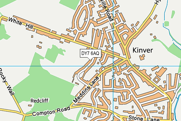 DY7 6AQ map - OS VectorMap District (Ordnance Survey)