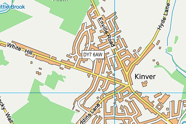 DY7 6AW map - OS VectorMap District (Ordnance Survey)