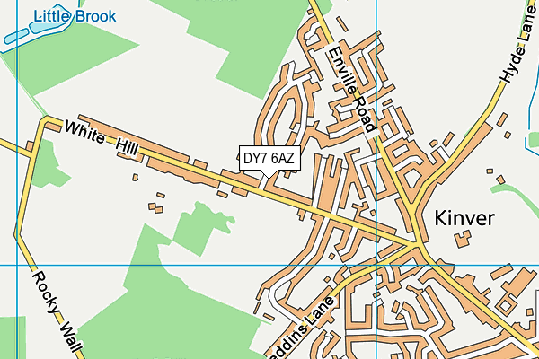 DY7 6AZ map - OS VectorMap District (Ordnance Survey)