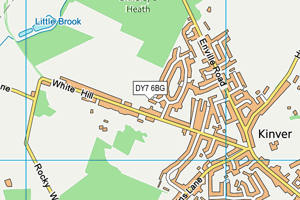 DY7 6BG map - OS VectorMap District (Ordnance Survey)