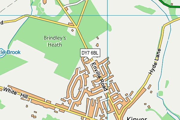 DY7 6BL map - OS VectorMap District (Ordnance Survey)
