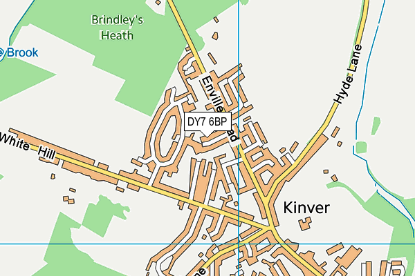 DY7 6BP map - OS VectorMap District (Ordnance Survey)