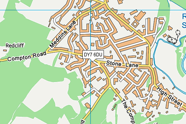 DY7 6DU map - OS VectorMap District (Ordnance Survey)