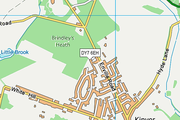 DY7 6EH map - OS VectorMap District (Ordnance Survey)