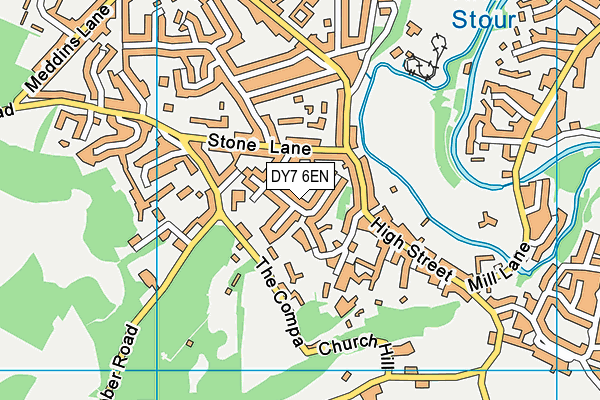 DY7 6EN map - OS VectorMap District (Ordnance Survey)