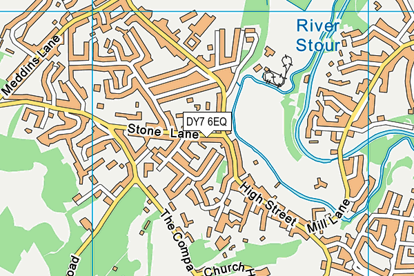 DY7 6EQ map - OS VectorMap District (Ordnance Survey)