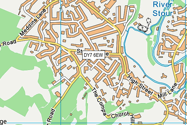 Foley Infant School Academy map (DY7 6EW) - OS VectorMap District (Ordnance Survey)