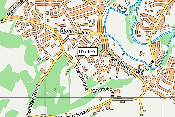 DY7 6EY map - OS VectorMap District (Ordnance Survey)