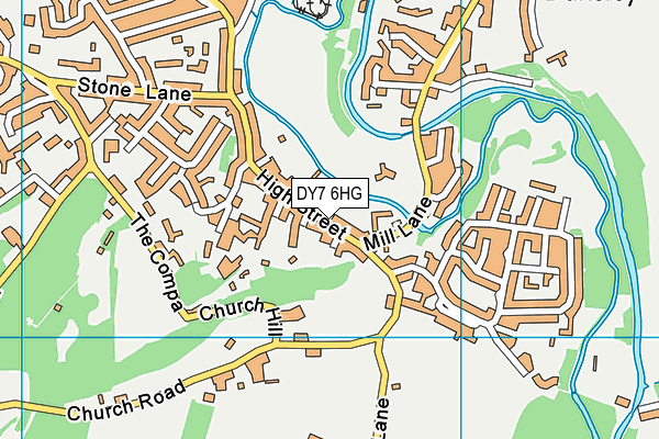 DY7 6HG map - OS VectorMap District (Ordnance Survey)