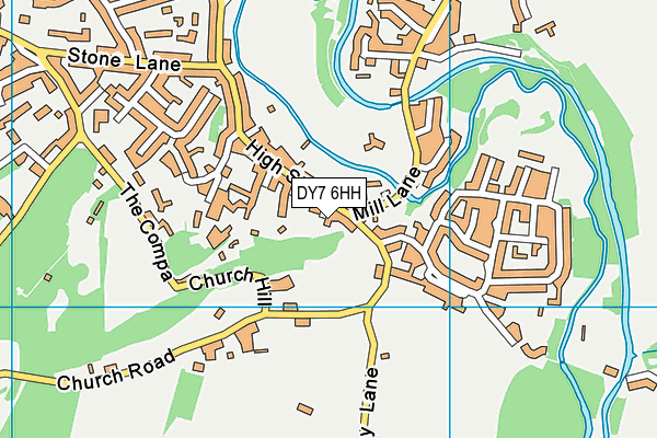DY7 6HH map - OS VectorMap District (Ordnance Survey)