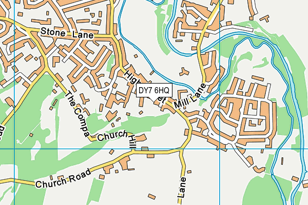 DY7 6HQ map - OS VectorMap District (Ordnance Survey)