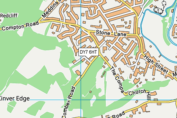 DY7 6HT map - OS VectorMap District (Ordnance Survey)