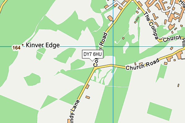 DY7 6HU map - OS VectorMap District (Ordnance Survey)