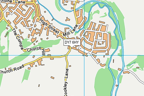 DY7 6HY map - OS VectorMap District (Ordnance Survey)