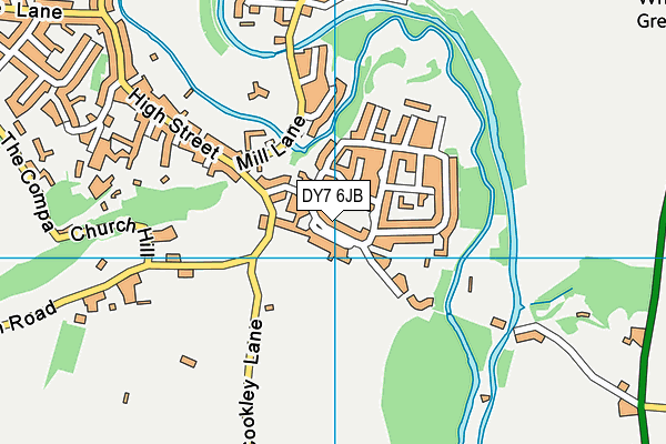 DY7 6JB map - OS VectorMap District (Ordnance Survey)