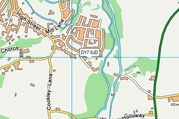 DY7 6JD map - OS VectorMap District (Ordnance Survey)