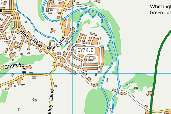 DY7 6JE map - OS VectorMap District (Ordnance Survey)