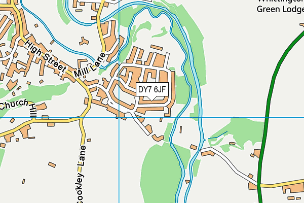 DY7 6JF map - OS VectorMap District (Ordnance Survey)