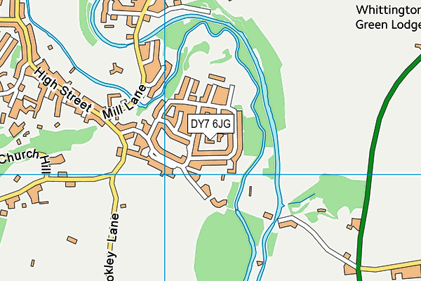 DY7 6JG map - OS VectorMap District (Ordnance Survey)