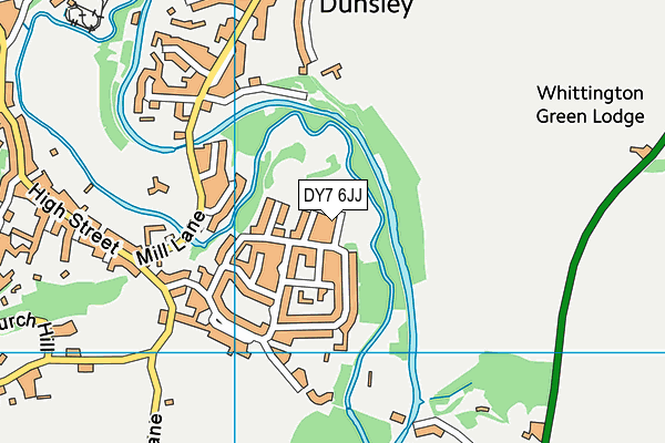 DY7 6JJ map - OS VectorMap District (Ordnance Survey)