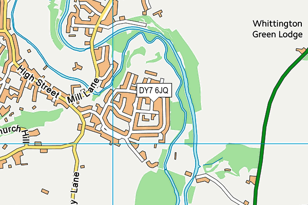 DY7 6JQ map - OS VectorMap District (Ordnance Survey)