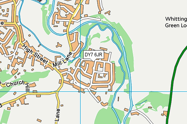 DY7 6JR map - OS VectorMap District (Ordnance Survey)