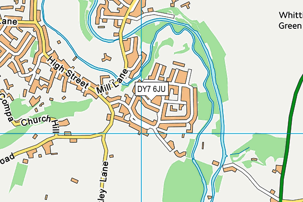 DY7 6JU map - OS VectorMap District (Ordnance Survey)