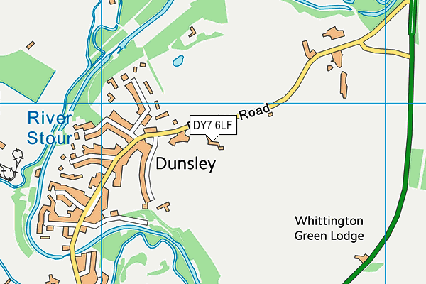 DY7 6LF map - OS VectorMap District (Ordnance Survey)