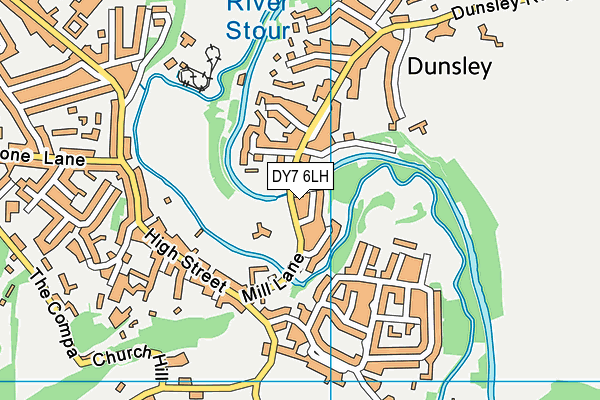 DY7 6LH map - OS VectorMap District (Ordnance Survey)