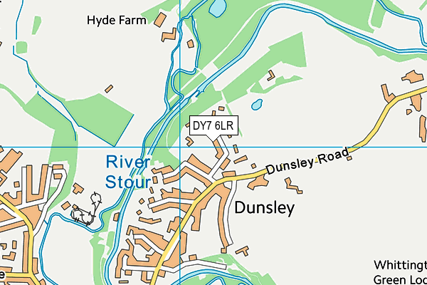 DY7 6LR map - OS VectorMap District (Ordnance Survey)