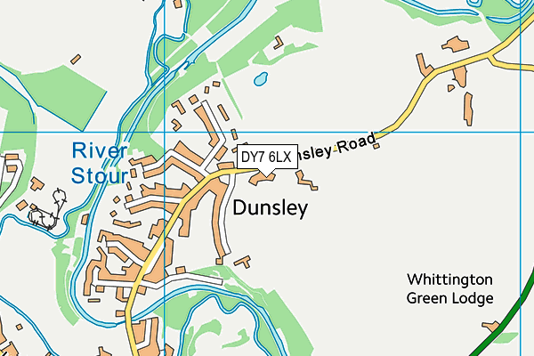 DY7 6LX map - OS VectorMap District (Ordnance Survey)