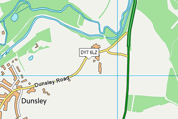 DY7 6LZ map - OS VectorMap District (Ordnance Survey)