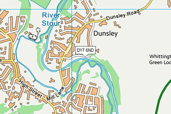 DY7 6ND map - OS VectorMap District (Ordnance Survey)