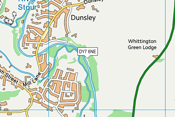 DY7 6NE map - OS VectorMap District (Ordnance Survey)