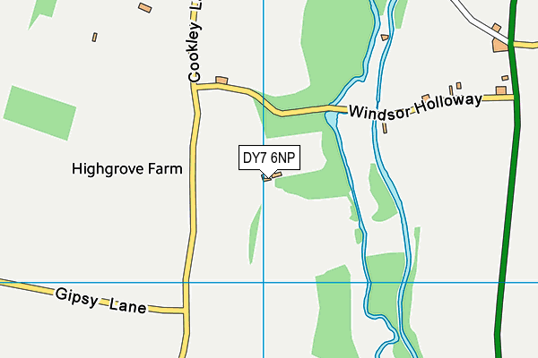 DY7 6NP map - OS VectorMap District (Ordnance Survey)