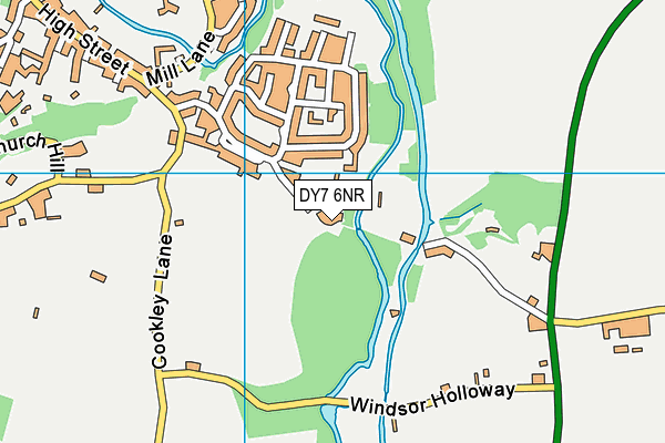 DY7 6NR map - OS VectorMap District (Ordnance Survey)