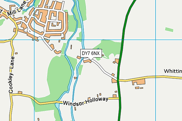 DY7 6NX map - OS VectorMap District (Ordnance Survey)