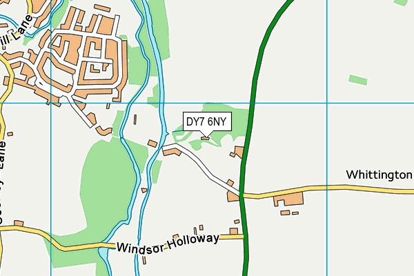 DY7 6NY map - OS VectorMap District (Ordnance Survey)