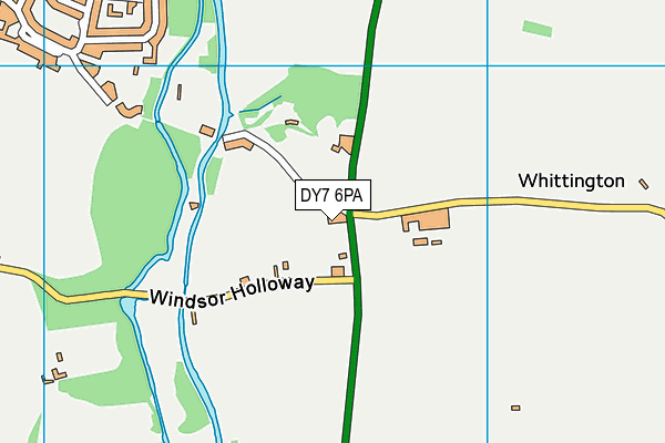 DY7 6PA map - OS VectorMap District (Ordnance Survey)