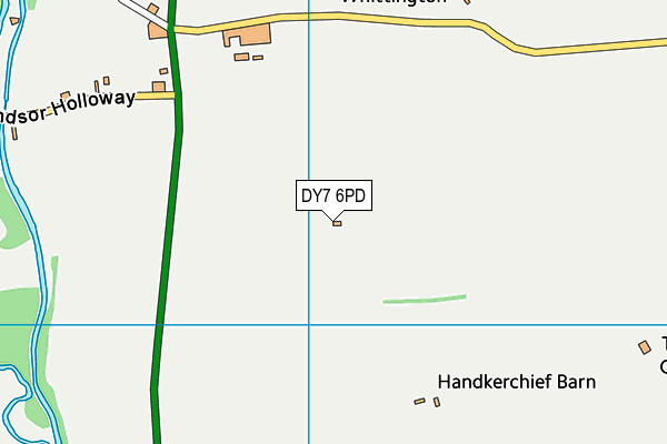 DY7 6PD map - OS VectorMap District (Ordnance Survey)