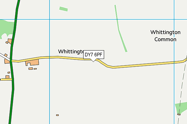 DY7 6PF map - OS VectorMap District (Ordnance Survey)