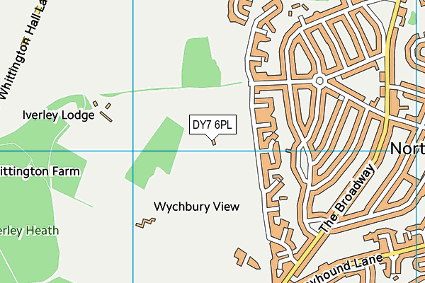 DY7 6PL map - OS VectorMap District (Ordnance Survey)