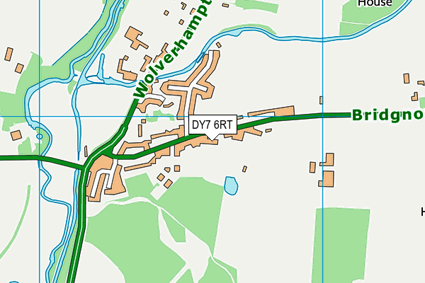 DY7 6RT map - OS VectorMap District (Ordnance Survey)