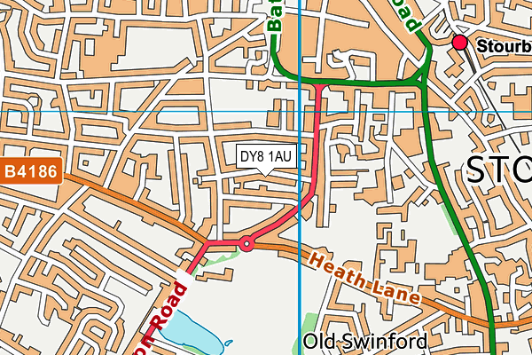 DY8 1AU map - OS VectorMap District (Ordnance Survey)